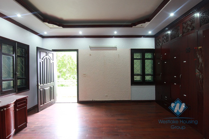 Five bedrooms house with big living space in Tay Ho for rent.